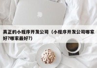 真正的小程序开发公司（小程序开发公司哪家好?哪家最好?）